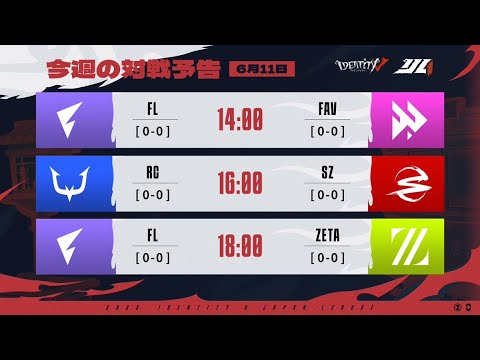 IdentityVJapanLeague レギュラーシーズン Day2 （2023年夏季IJL）