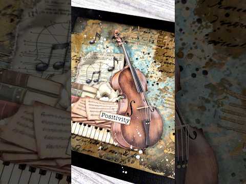 Vintage Art Journal Tutorial 🎻 Music Theme