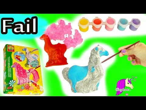 Big Fail - Make Your Own Mold + Paint Fantasy Horses Glitter & Hair Do It Yourself Craft Video - UCIX3yM9t4sCewZS9XsqJb9Q