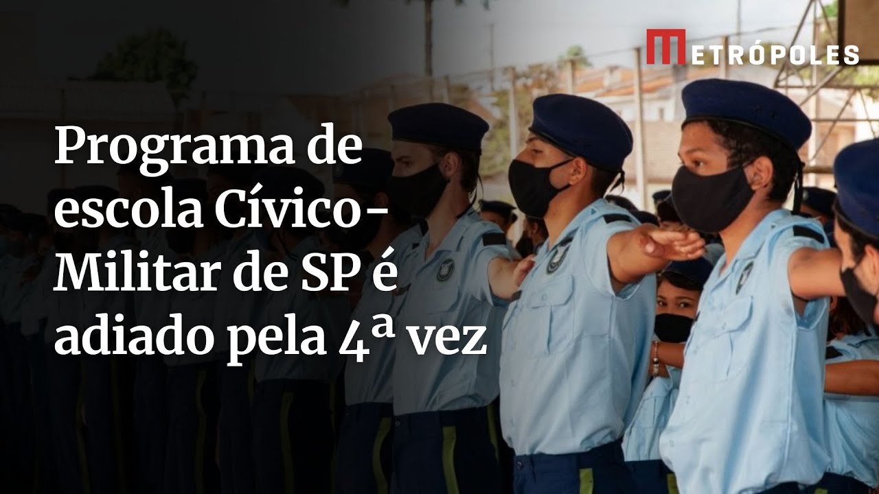 Programa de escola Cívico Militar de SP é adiado pela 4ª vez