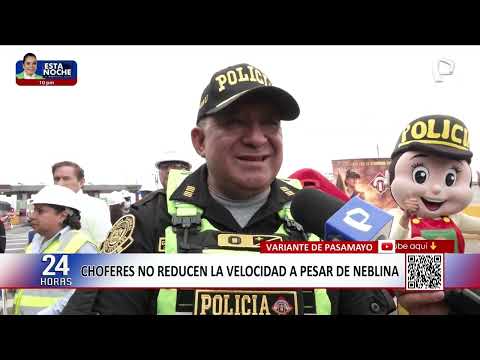 Variante de Pasamayo: neblina y exceso de velocidad elevan riesgo de accidentes