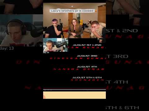 Lacy reacts to him and his brothers cooked PR  #funny#lacy #qtcinderella