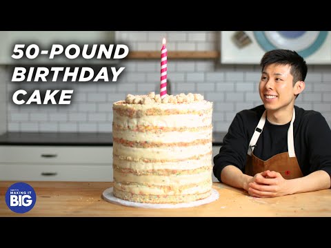 I Made A Giant 50-Pound Birthday Cake