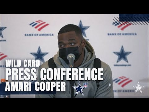 Amari Cooper Postgame Wild Card | #SFvsDAL | Dallas Cowboys 2021 video clip