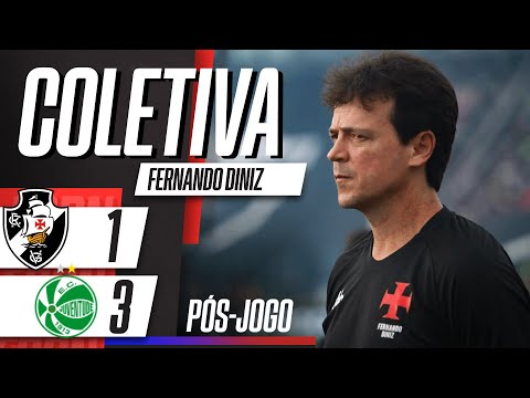 FERNANDO DINIZ SE IRRITA COM PERGUNTA APÓS DERROTA DO VASCO PARA O JUVENTUDE | COLETIVA