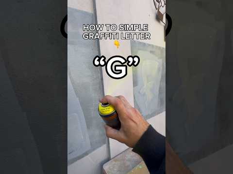 How to simple Letter “G” 👈 #howto #graffiti #G
