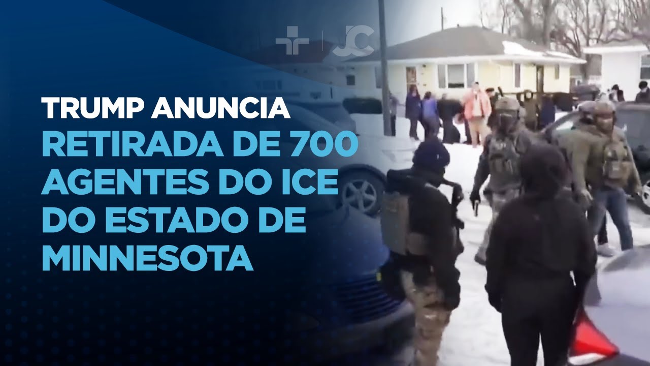Trump anuncia retirada de 700 agentes do ICE do estado de Minnesota