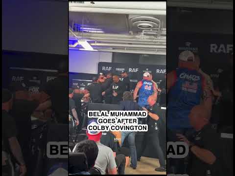 Belal Muhammad ATTACKS Colby Covington at the RAF 11 press conference!