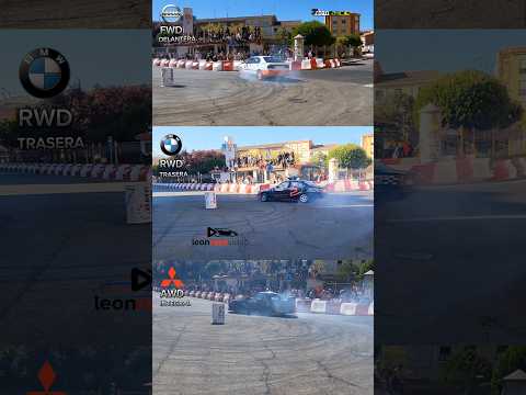 Diferentes tipos de tracción ##drift #slalom #drag #leon #bmw #nissan #mitsubishi #labañeza #gas