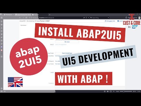 Install ABAP2UI5 – UI5 development with ABAP – without JS, OData and RAP [english]