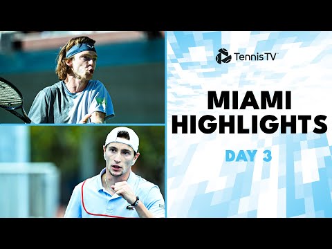 Rublev Faces Machac; Humbert and Van de Zandschulp Clash | Miami 2024 Day 3 Highlights