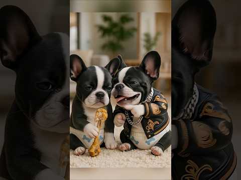 Is This the Funniest Boston Terrier Puppy You've Ever Seen? 🤣👶