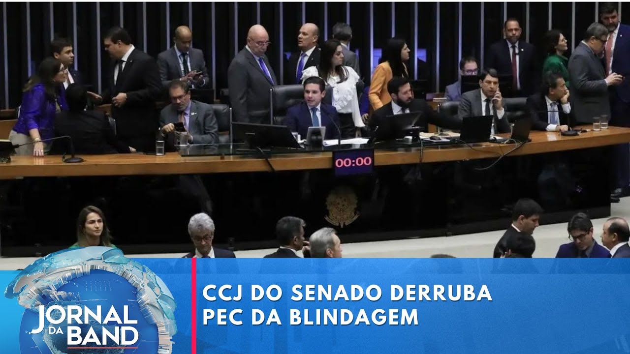 CCJ do Senado derruba PEC da blindagem | Jornal da Band