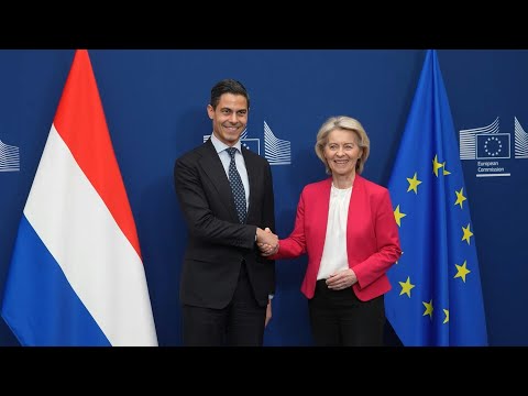 EU chief von der Leyen meets with new Dutch PM Jetten in Brussels | AFP