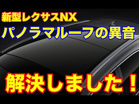 【新型レクサスNX】新車からの問題点！パノラマルーフからの異音が解消しました！【LEXUS】