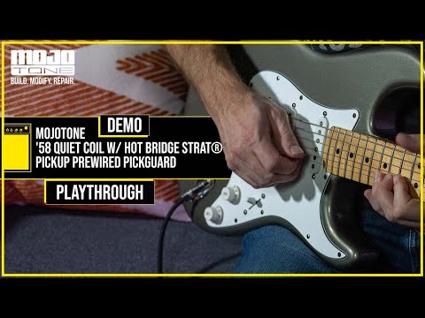 MOJOTONE '58 QUIET COIL STRAT W/ HOT BRIDGE PREWIRED PICKGUARD - DEMO