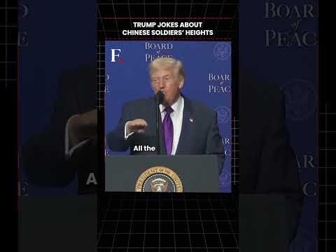 #FirstpostNews: Trump Jokes About Soldiers’ Identical Height in China