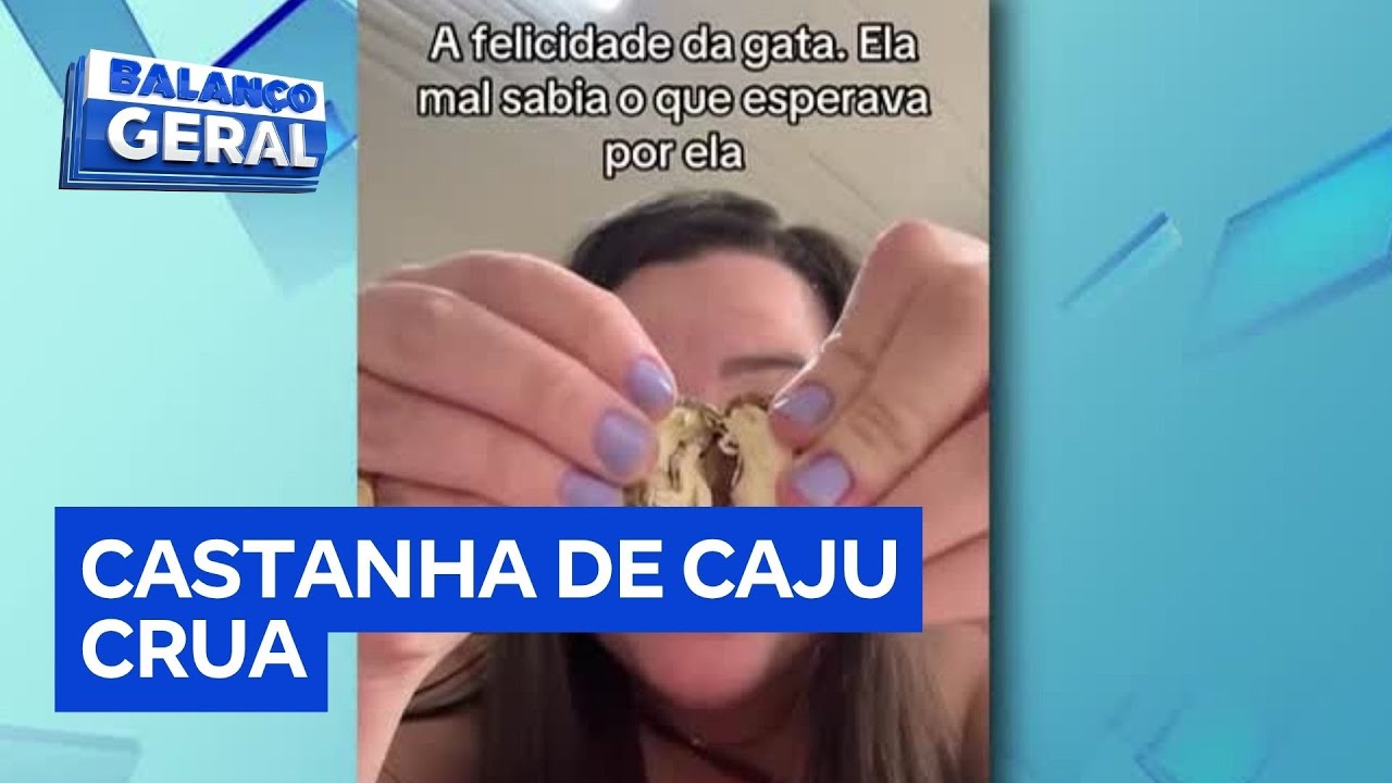Influenciadora vai para o hospital após comer castanha de caju crua em Jundiaí SP