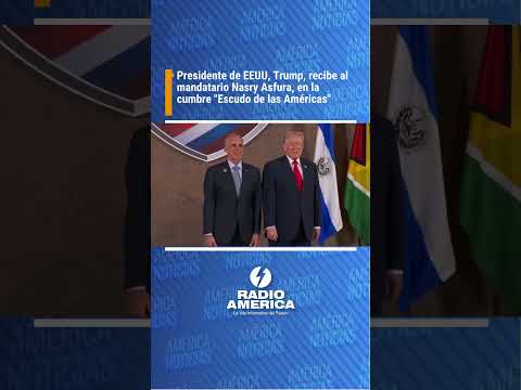 Presidente Trump recibe al mandatario de Honduras, Nasry Asfura