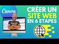 Cr?er son Site Web professionnel avec Canva en 6 ?tapes  2h de formation pour ma?triser cela.