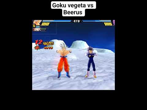 Goku and Vegeta Fusion to Fight Beerus #hungergamestiktok#animegame#dragonball  #goku#vegeta#beerus
