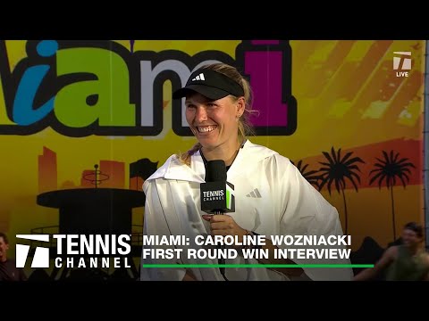 Caroline Wozniacki Happy To Be Part of Tennis's Evolvement | Miami 1R