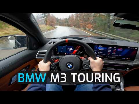 2024 BMW M3 COMPETITION M xDRIVE TOURING 530 HP POV TEST DRIVE