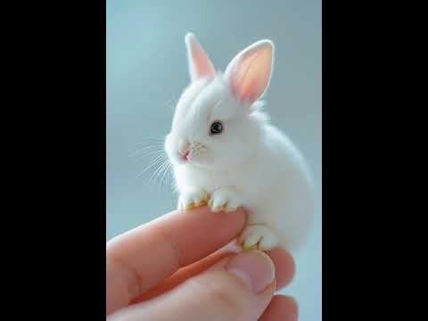 viral cute baby rabbit in human hand📸 #cute #aishorts #animals #wildlife #motivation #youtubeshorts