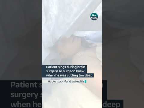 Patient sings during brain surgery #itvnews #surgery