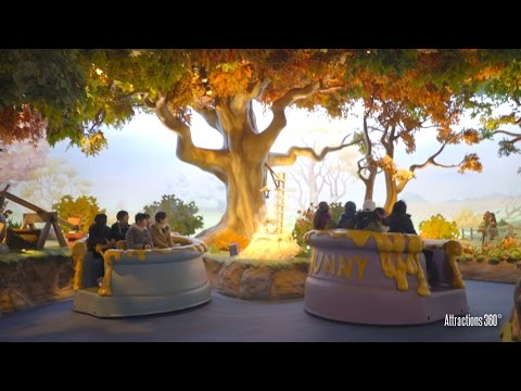 [4K] Pooh's Hunny Hunt Ride - Amazing Trackless Ride -  Tokyo Disneyland 2016 - UCbDGvfJHf0r_WjS9voB8POA