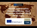 Image of the cover of the video;Erasmus estudis per a coordinador/es. Març 2023