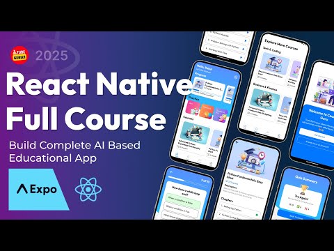 React Native Tutorial | Build Full Stack React Native App | Beginner Course