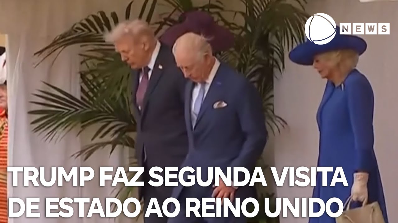 Trump faz segunda visita de Estado ao Reino Unido