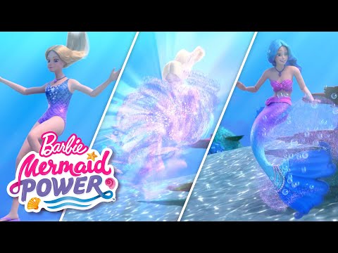Magische Meerjungfrauen Transformationen! | Barbie Meerjungfrauen Power | Filmausschnitt
