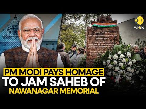 PM Modi Poland LIVE: PM Modi pays homage to Jam Saheb of Nawanagar Memorial in Warsaw | WION Live