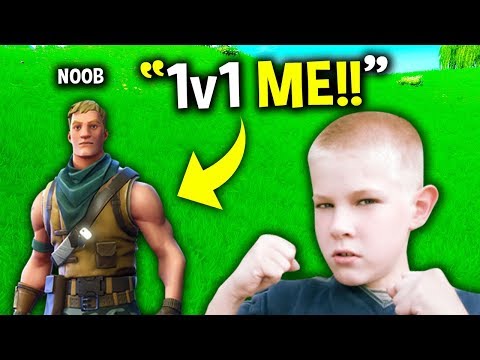 Noob Pretends To Be Tfue Noob Vs Tfue - noob challenged his school bully in fortnite noob vs bully