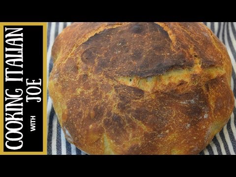 How to Make Bread Homemade No Knead Cooking Italian with Joe - UCmwf656_nAjxFGxfC6Yw0QQ