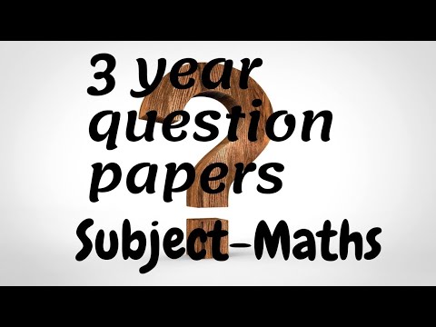 Class 10th 3 year Question Papers of Maths | Previous Year question papers (2018-2020)| Maths Papers