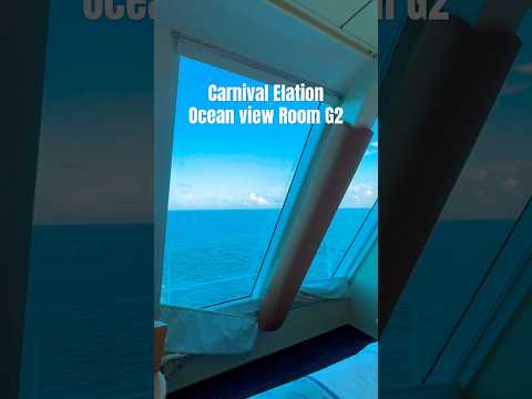 Carnival Elation Oceanview- G2. 14th floor front of ship. Only 2 rooms like this on ship. #carnival