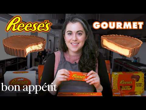 Pastry Chef Attempts to Make Gourmet Reese's Peanut Butter Cups | Gourmet Makes | Bon Appétit - UCbpMy0Fg74eXXkvxJrtEn3w