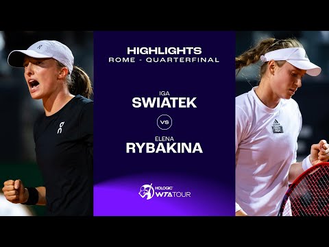 Iga Swiatek vs. Elena Rybakina | 2023 Rome Quarterfinal | WTA Match Highlights