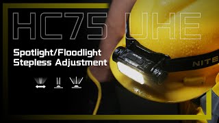 NITECORE pealamp HC75 UHE, max 3000 lm video