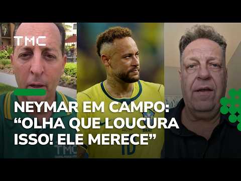 BENJA E CALIL REAGIRAM ASSIM! O momento em que Neymar entra APLAUDIDO em Escócia 0 x 3 Brasil