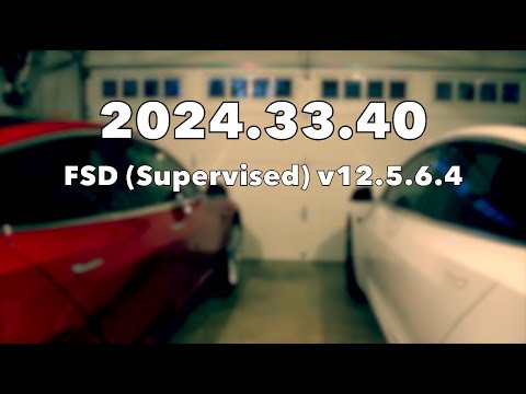 Tesla Software Update 2024.33.40 | FSD v12.5.6.4 | HW/AI 4