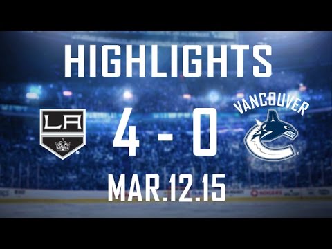 Canucks vs Kings Highlights (Mar. 12, 2015) video clip