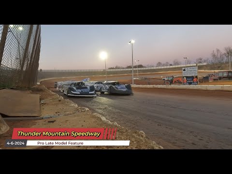 Thunder Mountain Speedway - Crate Late Model Feature - 4/6/2024 - dirt track racing video image