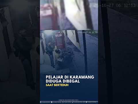 Sedang Berteduh, Pelajar Jadi Korban B3gal di Karawang #shorts #karawang