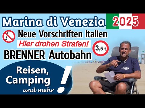 New e-scooter regulations in Italy | Brenner Autobahn -☝️ here you risk a fine | Marina di Venezia