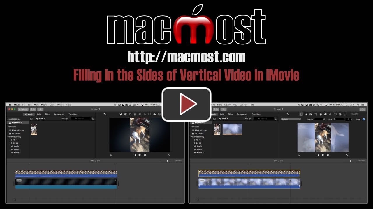 how to make vertical video in imovie