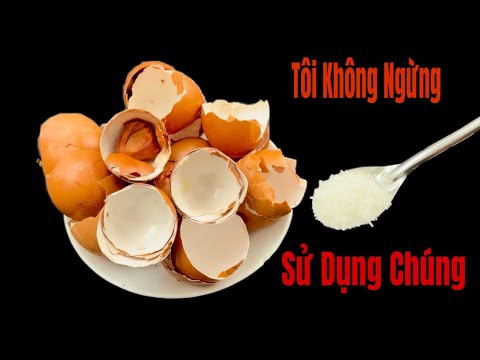 Vỏ Trứng + Một Muỗng Bột Ngọt ,Tôi Không Ngừng Sử Dụng/ Cả Năm Không Tốn Xu Nào Đi Chợ